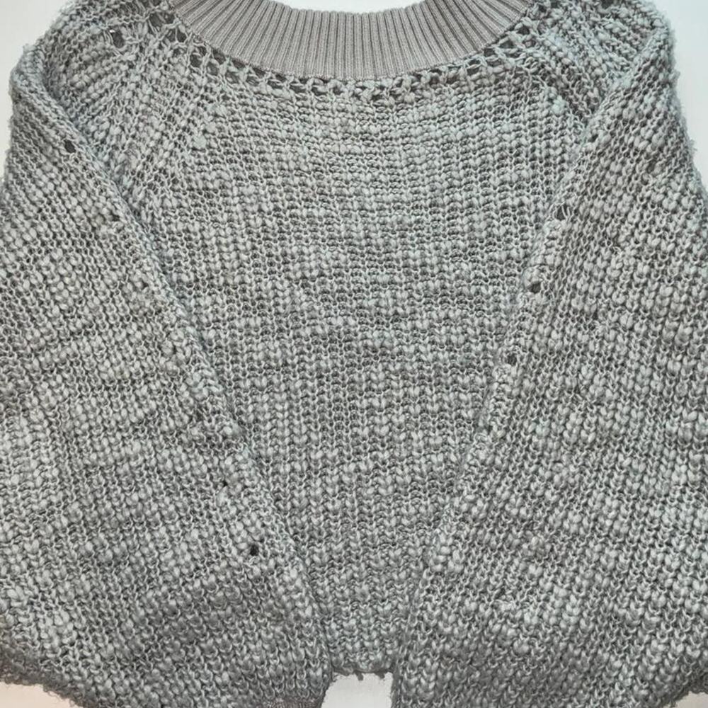 Grey knit sweater knitwear winter